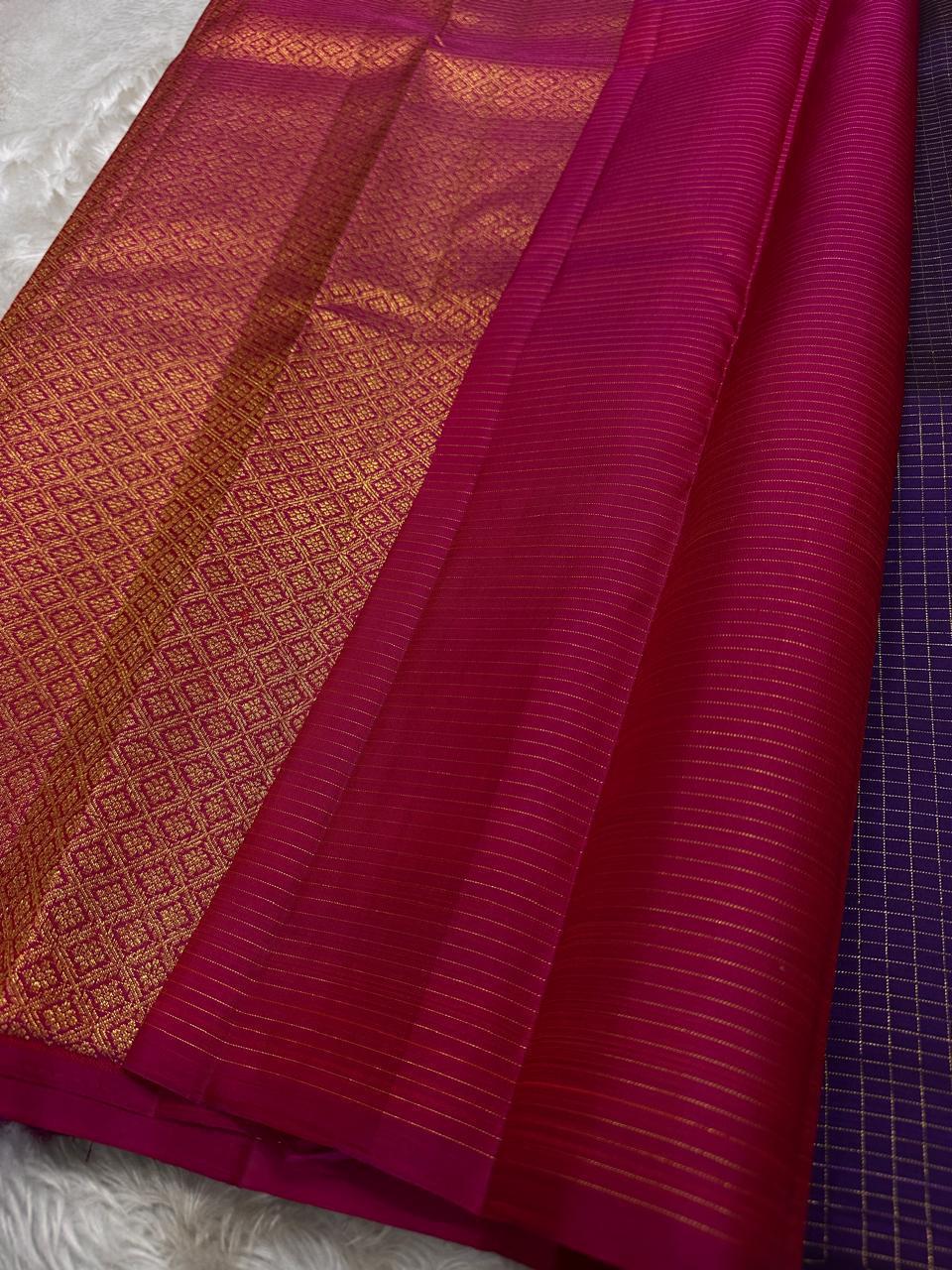 Wine Pink Jacquard Saree for Women – Premium Festive & Wedding Wear Elegance