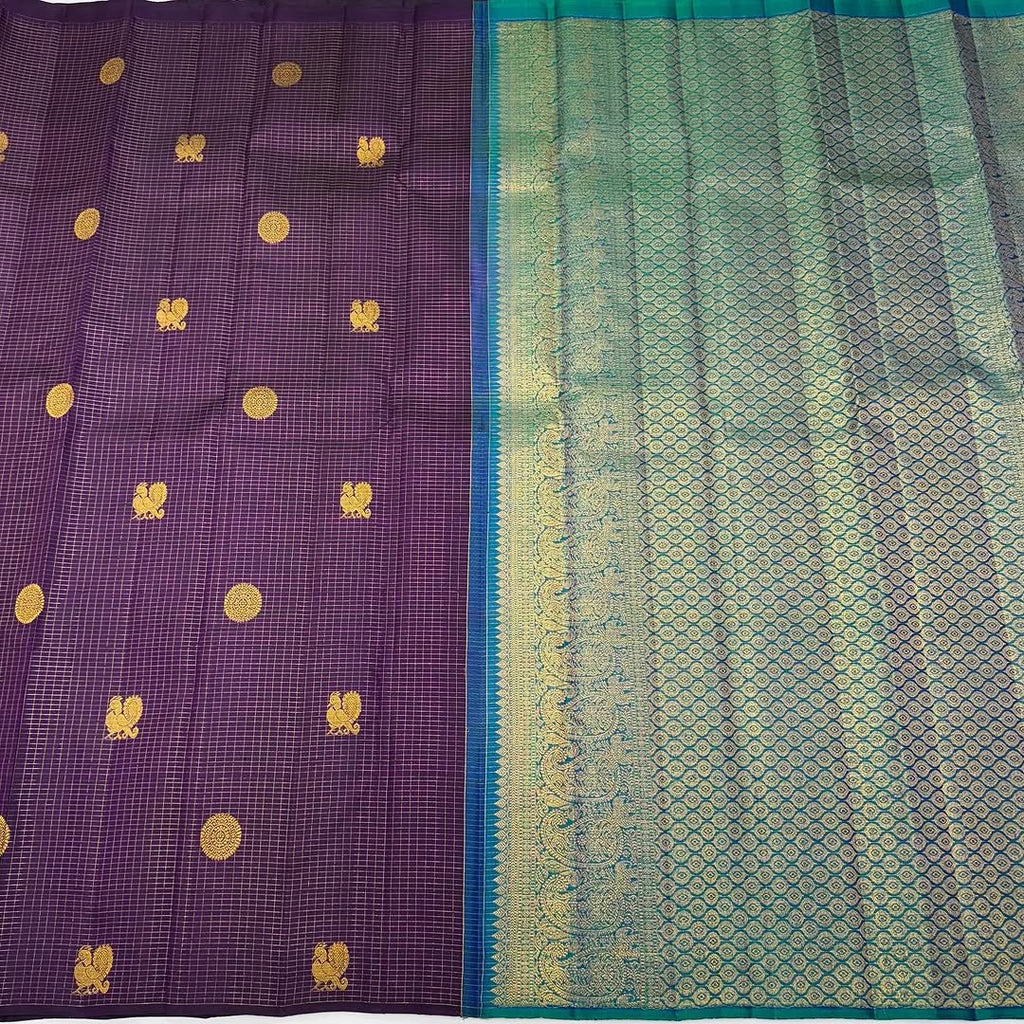 Royal Purple Jacquard Saree – Regal Festive & Wedding Wear Elegance