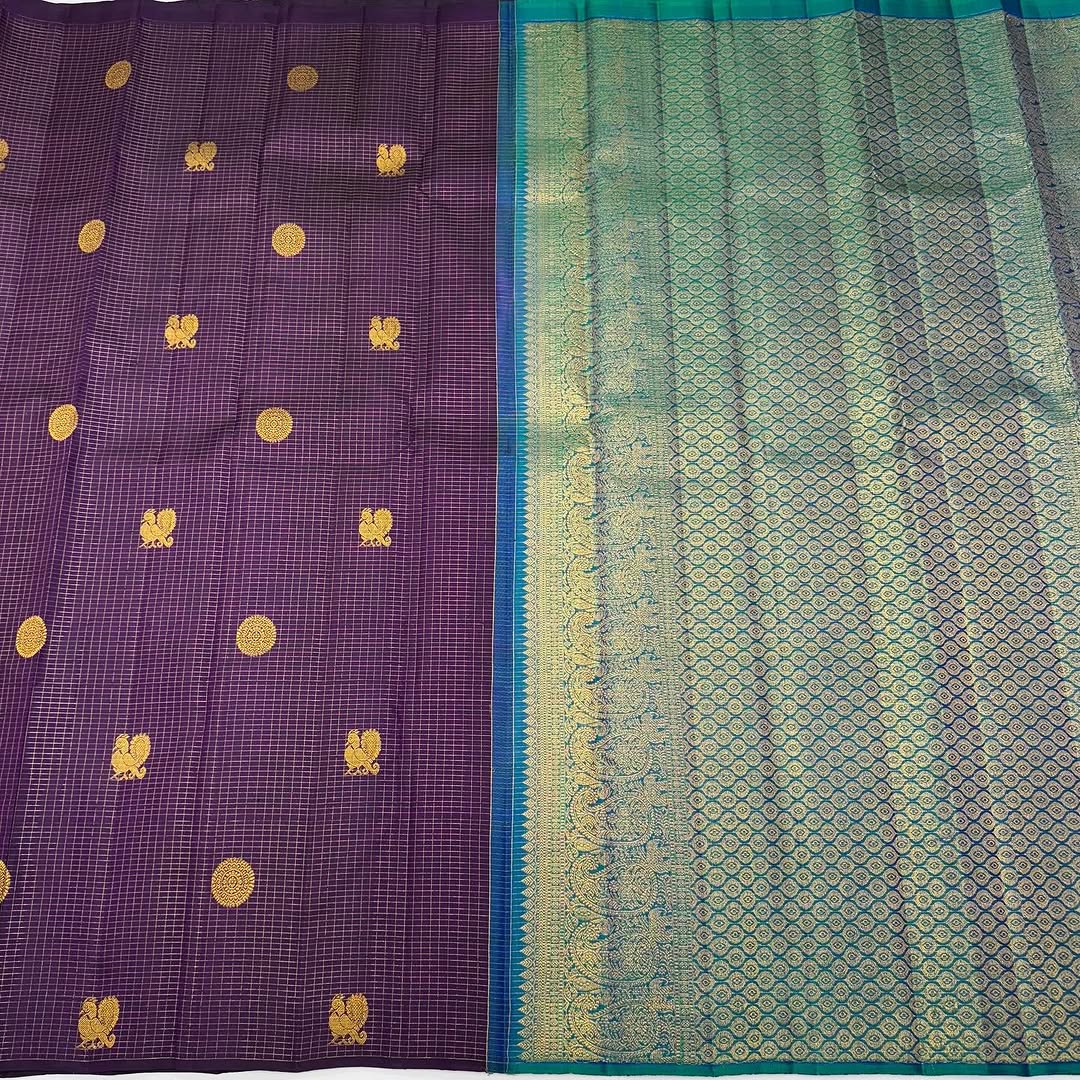 Royal Purple Jacquard Saree – Regal Festive & Wedding Wear Elegance