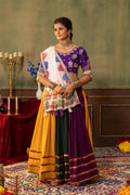 Multicolor Embroidery Mirror Work Faux Georgette Lehenga Choli