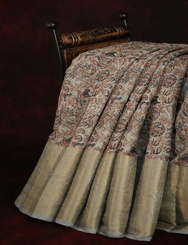 Demanding Multi Colored Cotton Linen Designer Printed Saree