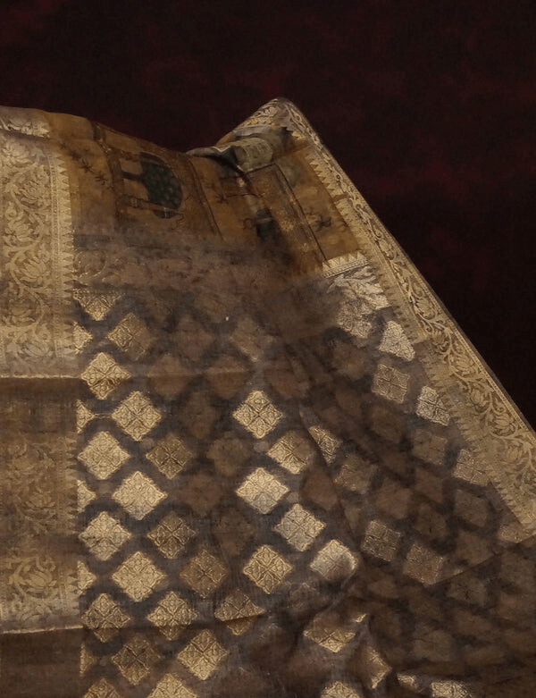 Desirable Mustarad Yellow Colored Cotton Linen Designer Printed Saree