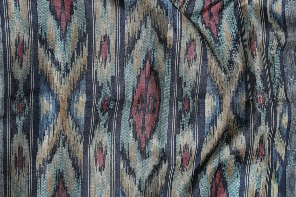 Extremely Multi Colored Cotton Linen Designer Printed Saree - Ibis Fab