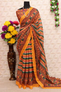 pure silk Classy Copper Colour Saree, Shining Party Wear - Ibis Fab